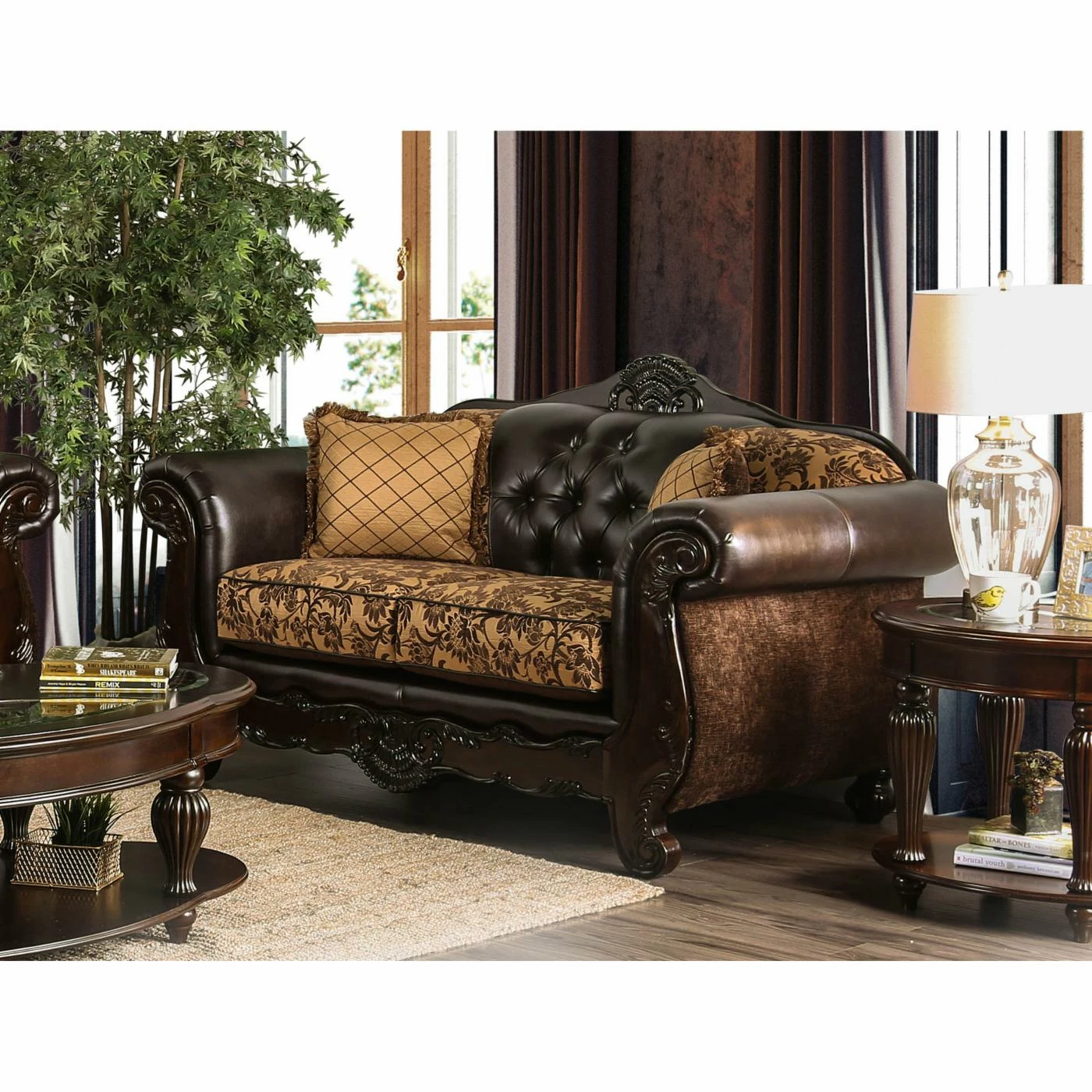 Cheap โค๏ธ Loveseats Furniture Of America Robertson Traditional Tan Loveseat ๐ฅฐ