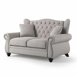 New ⌛ Loveseats Furniture Of America Allenville Tufted Loveseat 🧨