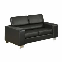 Cheapest ⌛ Loveseats Furniture Of America Lawrence Bonded Leather Match Loveseat 🤩
