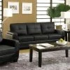 Wholesale ⭐ Sofas Furniture Of America Silverdale Leatherette Sofa - Black ✨