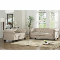 Wholesale 👏 Sofa Sets Best Master Furniture Venice 2 Piece Upholstered Sofa Set 😀