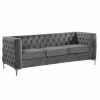 Wholesale 👍 Best Master Furniture Sofas Frieda Tufted Velvet Upholstered Sofa, Grey 😍