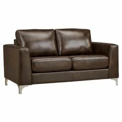 Best Pirce 🔥 Loveseats Weston Home Bronston Aniline Leather Loveseat 🥰