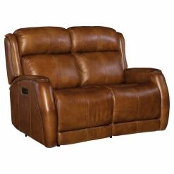 New 💯 Loveseats Hooker Furniture Emerson Upholstered Power Recliner Loveseat With Power Headrest And Nailhead Trim 🧨