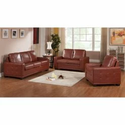 Best reviews of โ Simmons Upholstery Loveseats Simmons Traditional Tobacco Upholstered Sofa Set ๐