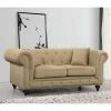 Best Sale 👏 Loveseats Meridian Furniture Inc Chesterfield Loveseat With Accent Pillows 🎉