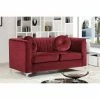 Coupon 🥰 Loveseats Meridian Furniture Inc Isabelle Velvet Loveseat 💯