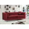 New 🌟 Sofas Meridian Furniture Inc Isabelle Velvet Sofa 👍