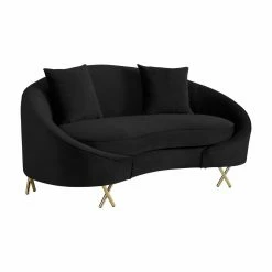 Brand new 👍 Loveseats Meridian Furniture Inc Serpentine Upholstered Loveseat 🛒