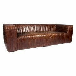 New 🔥 Moes Home Collection Sofas Moe's Home Collection Castle Sofa - Dark Brown 🥰