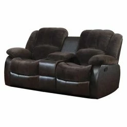 Cheap 😀 Loveseats NH Designs Champion And Faux Leather Motion Loveseat And Console 👍
