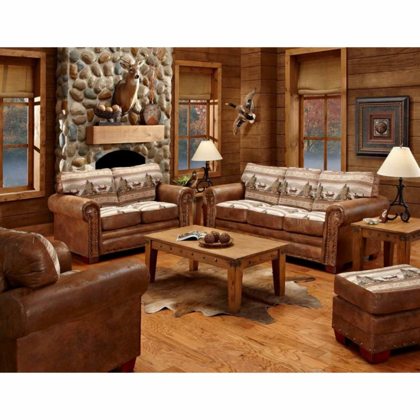 Best reviews of π₯ Outdoor Leisure Products Sofa Sets American Furniture Classics Alpine Lodge 4 Piece Sofa Set With Sleeper Sofa π―