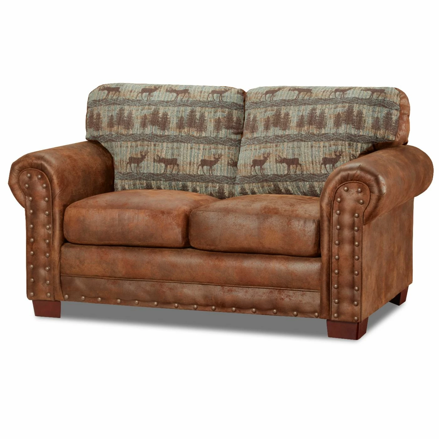 Brand new π Loveseats American Furniture Classics Deer Teal Lodge Tapestry Loveseat βοΈ