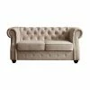 Best Sale 🛒 Loveseats Rosevera Evart Tufted Chesterfield Loveseat ✔️