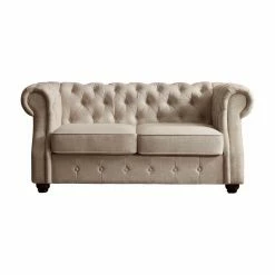 Best Sale 🛒 Loveseats Rosevera Evart Tufted Chesterfield Loveseat ✔️