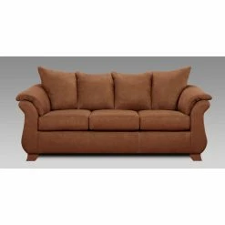 Coupon ✔️ Sofas Roundhill Furniture Aruba Microfiber Pillow Back Sofa 🌟