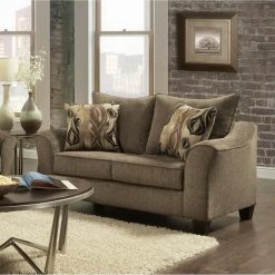 Deals ⌛ Loveseats Roundhill Furniture Camero Fabric Pillowback Loveseat 🤩