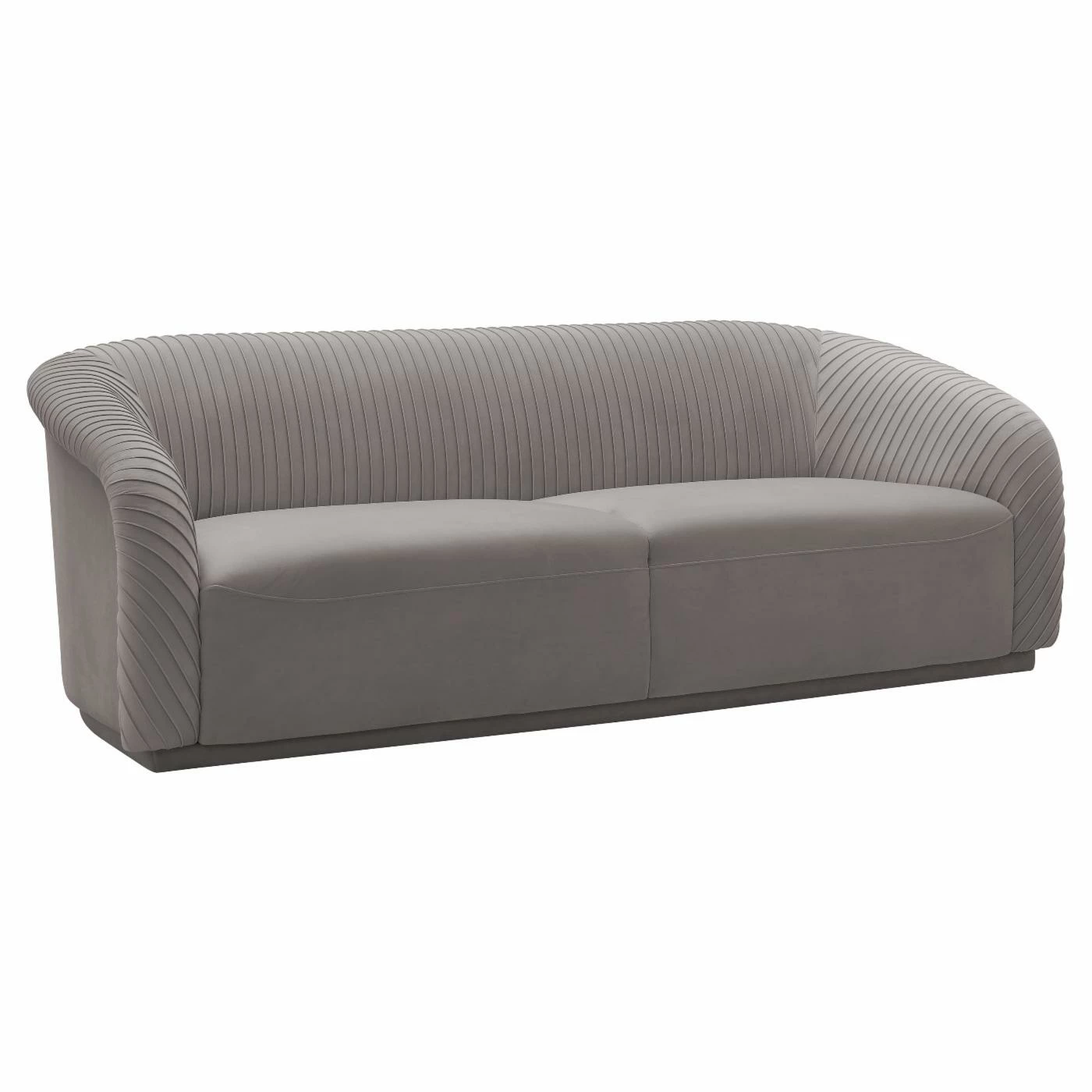 Coupon π Sofas TOV Furniture Yara Pleated Velvet Sofa π