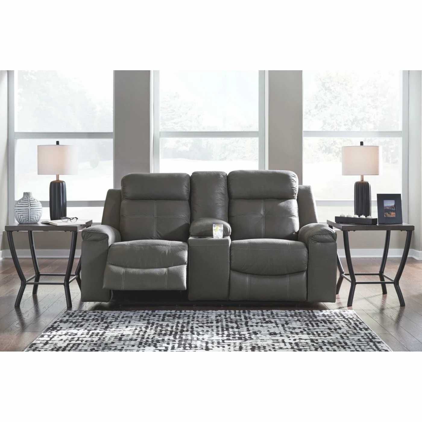 New ๐ Loveseats Signature Design By Ashley Jesolo Reclining Loveseat ๐งจ - Image 5