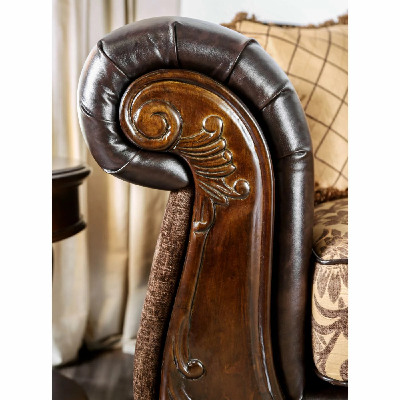 Cheap โค๏ธ Loveseats Furniture Of America Robertson Traditional Tan Loveseat ๐ฅฐ - Image 5