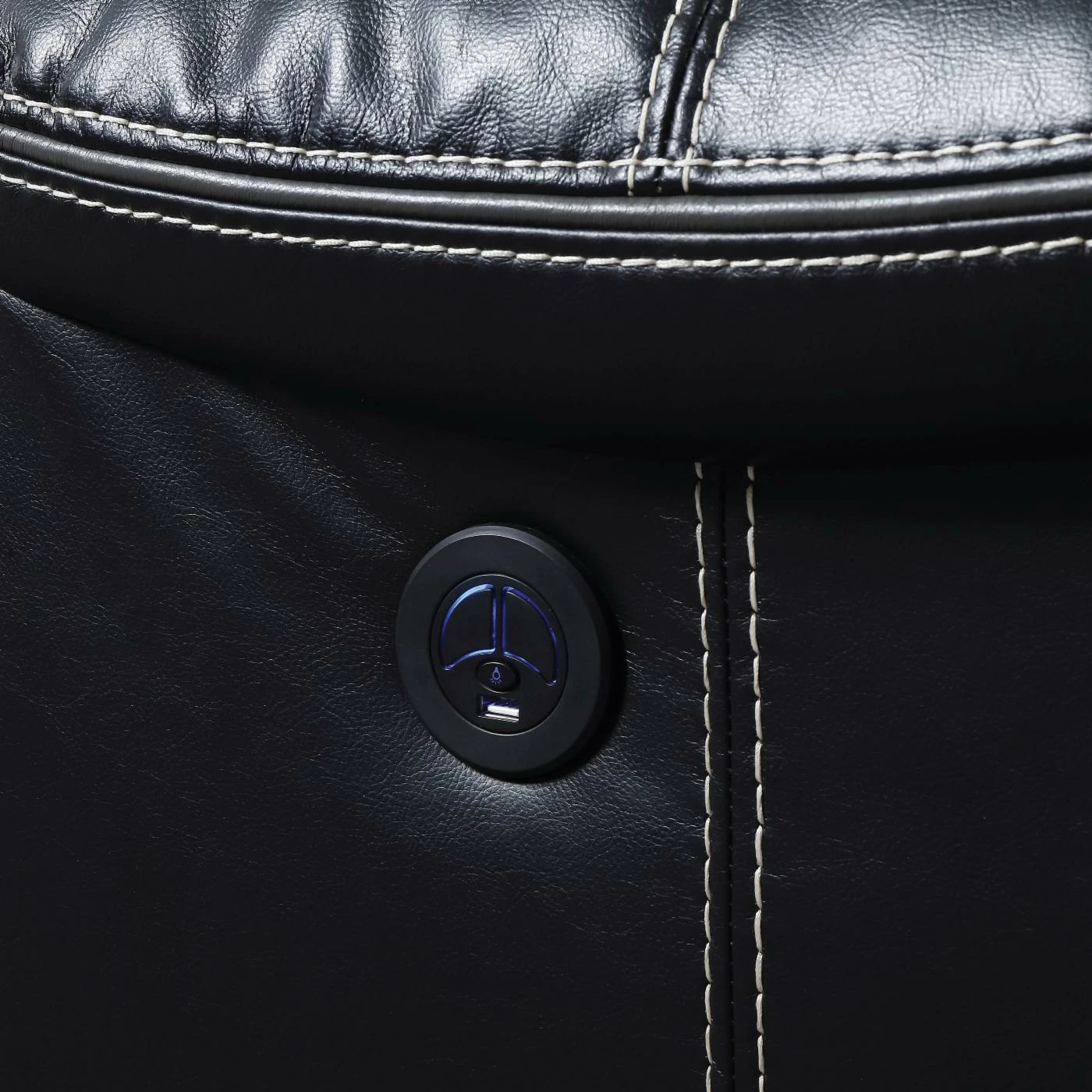 Budget 👏 Loveseats Furniture Of America Kristoffer LED Bluetooth Power Recliner Loveseat ❤️ - Image 5