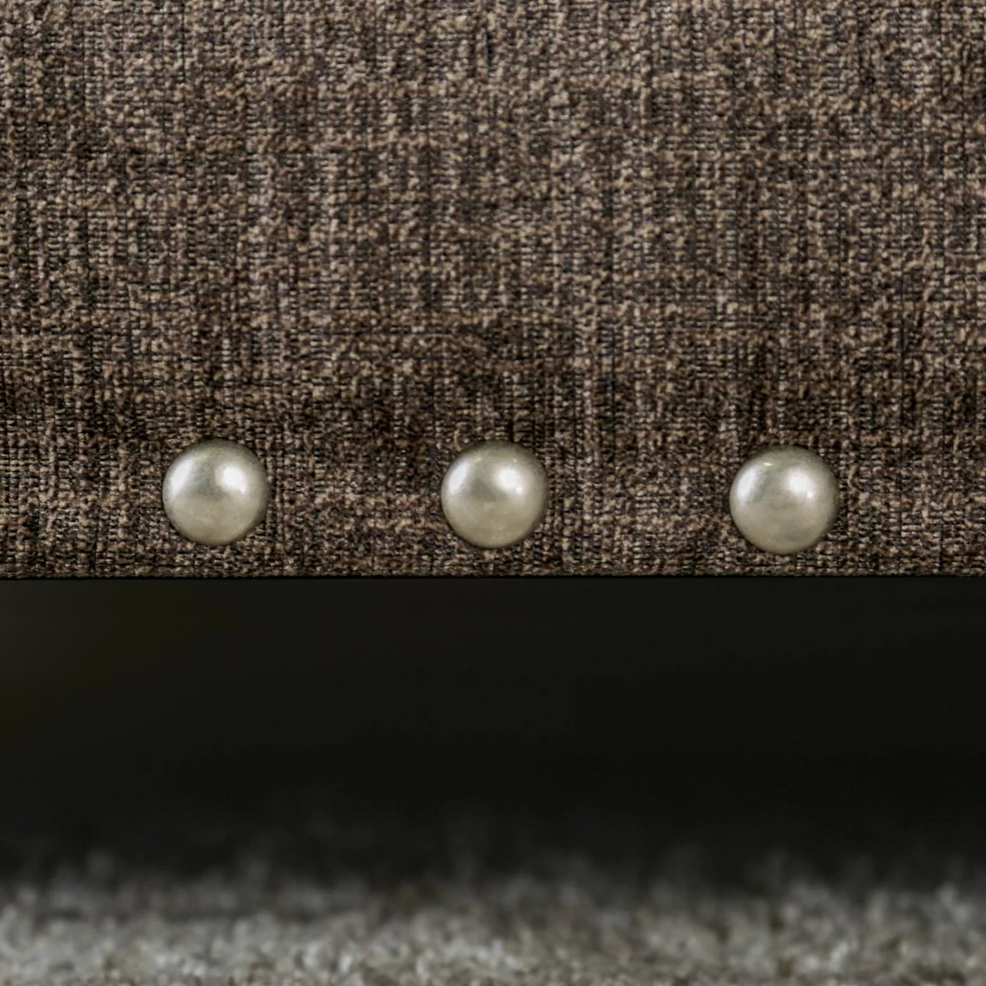 Discount 🛒 Sofas Furniture Of America Mitchell Brown Chenille Nailhead Sofa 👍 - Image 5