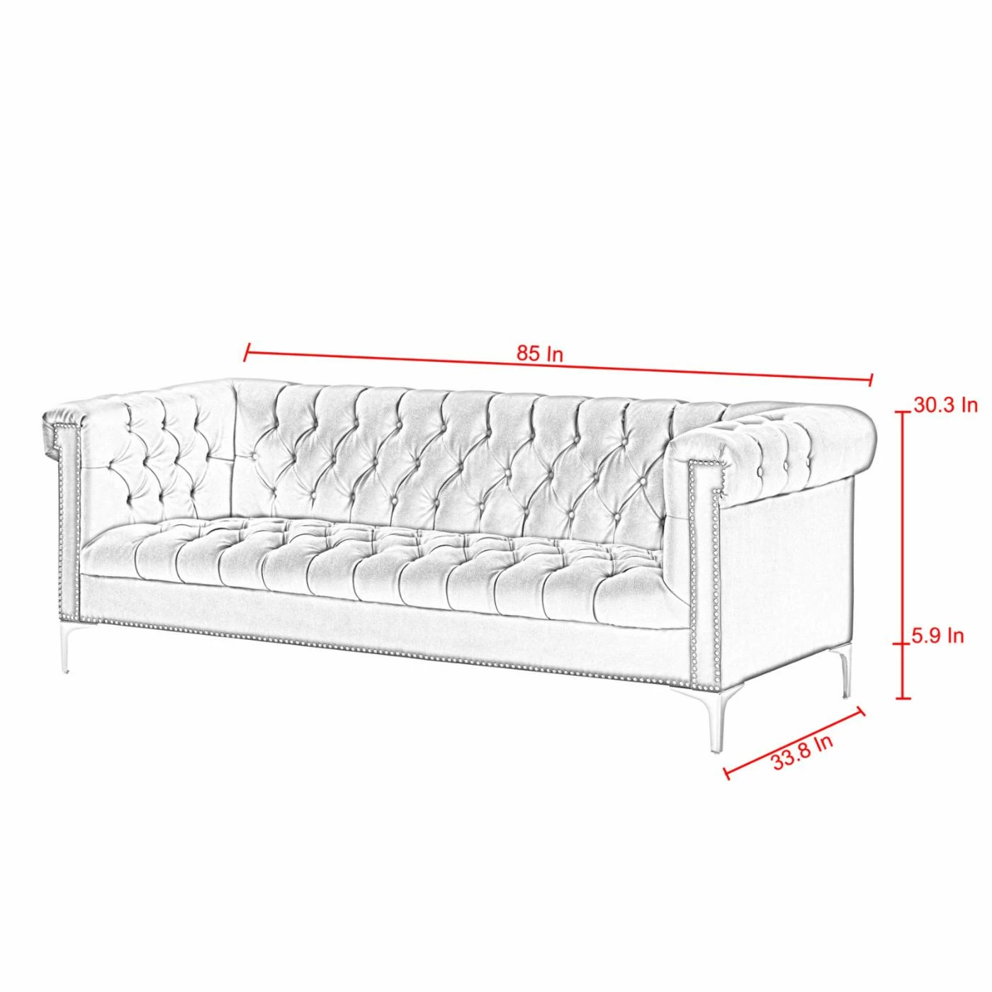 Top 10 ๐ Sofas Inspired Home Edward Faux Leather Sofa ๐ - Image 5